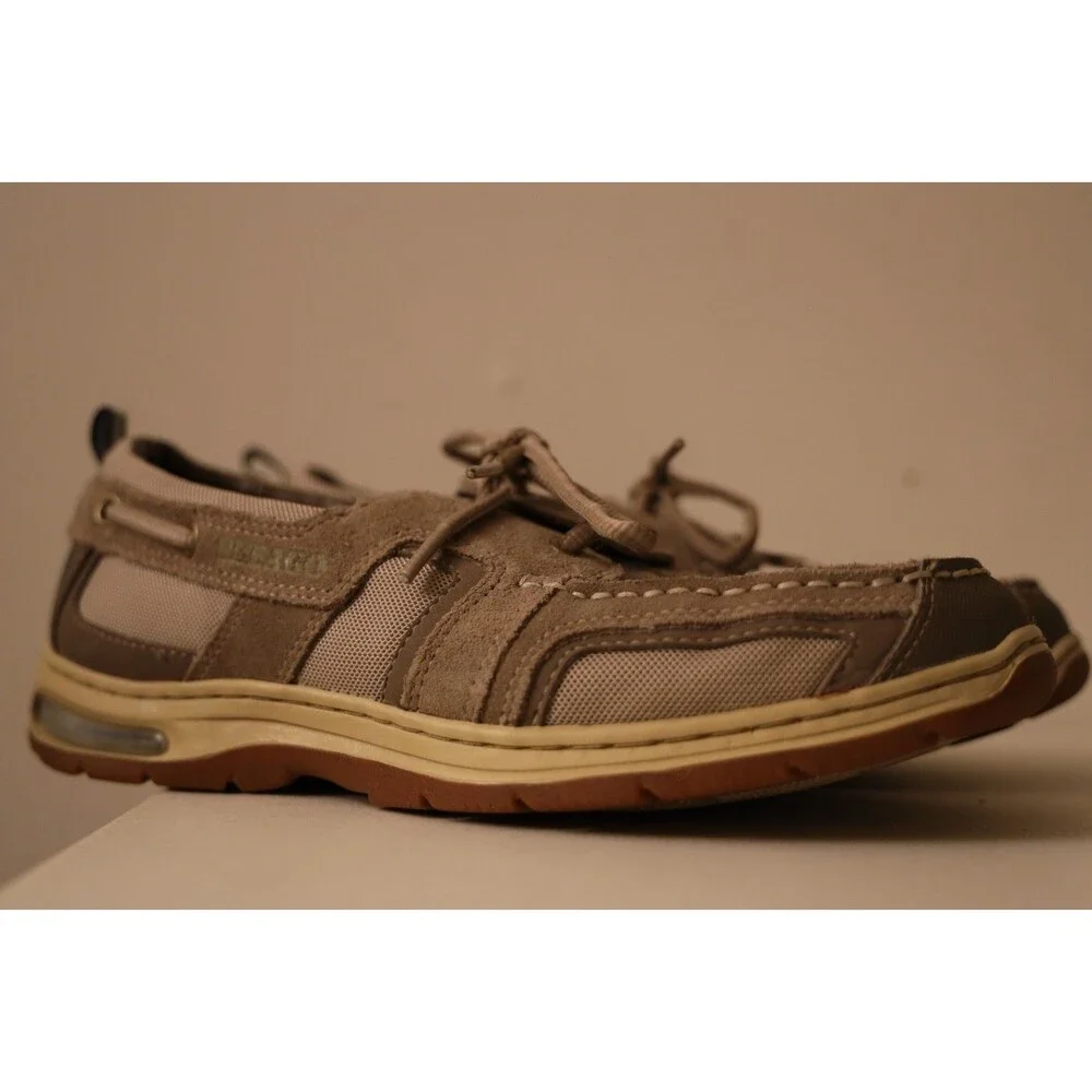 Sebago Offshore Catch Nubuck Timber Brown Lace-Up Boat Shoes US 8.5 M